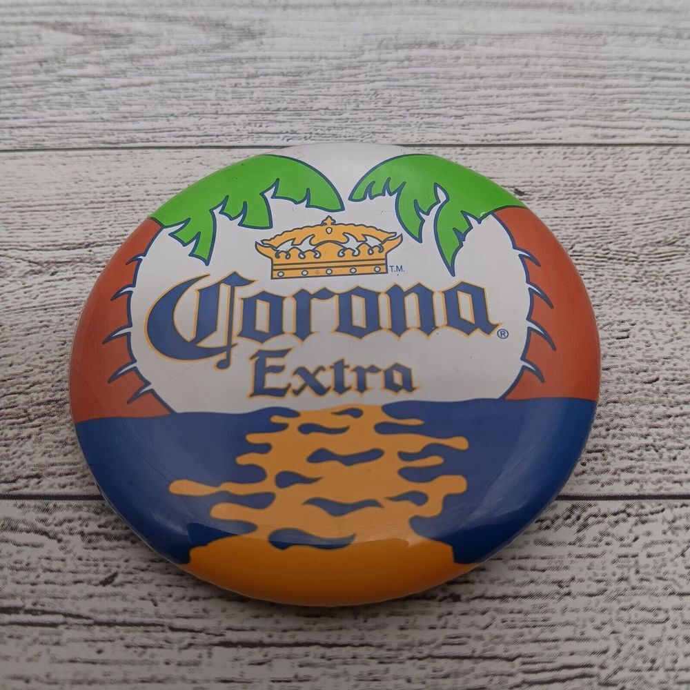 Vintage Corona‎ Extra Mexican Beer 2.5" Round Collectible Button Pin Advertise